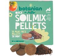 botanian BY Jiffy 18 X Peat Free Quick Soil Mix Pellets Zero Plastic Potting Soil For Herbs Vegetables Flowers Easy To Use 38mm Coir Discs