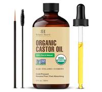 Botanic Hearth Castor Oil - 2 Fl Oz - Cold Pressed - Hexane Free, 100% Natural - Pure Castor Oil Organic for Eyelashes, Hair Growth, Eyebrows, Skin, Face - 100% Natural and Vegan