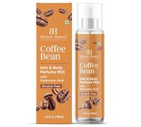 Botanic Hearth Coffee Bean Hair & Body Perfume Mist with Hyaluronic Acid - Alcohol-Free Body Spray for Long Lasting Fragrance & Hydration - Refreshing Coffee Scent, 3.4 fl oz / 100 ml
