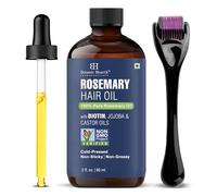 Botanic Hearth Rosemary Hair Oil 2 fl oz | With Derma Roller & Glass Bottle | Hair Growth Oil for Stronger, Thicker Hair | Lightweight, Non-Sticky Formula | Pack in Monocarton