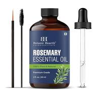 Botanic Hearth Rosemary Oil for Hair Growth | 100% Natural Rosemary Essential Oil with Aromatic Experience | 2 fl oz |For Hair Growth, Eyelash Care, Nourishes the Scalp, Skin Care | with Glass Dropper