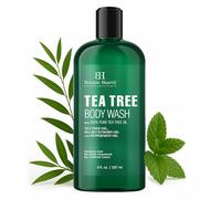 Botanic Hearth Tea Tree Body Wash - 8 fl oz - Helps Soothe Itchy, Dry Skin, Antifungal Body Wash with 100% Pure Tea Tree Oil - Sulfate Free, Paraben Free, for Men and Women