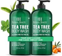 Botanic Hearth Tea Tree Body Wash & Shower Gel, 473 ml (Pack of 2)