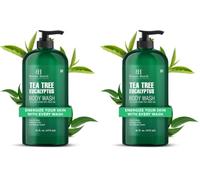 Botanic Hearth Tea Tree & Eucalyptus Body Wash & Shower Gel 473 ml (Pack of 2)