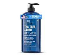 Botanic Hearth Tea Tree & Mint Body Wash & Shower Gel, 16 Fl Oz (473 ml) | Enriched With Peppermint & Sea Buckthorn | Sulfate & Paraben Free | For All Skin Types