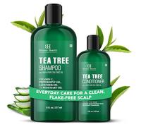Botanic Hearth Tea Tree Shampoo 8 fl oz (237 ml) and Conditioner 4 fl oz (118 ml) | with 100% Pure Tea Tree Oil, for Itchy and Dry Scalp, Sulfate/Paraben Free | for Men and Women