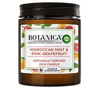 Botanica by AirWick Air Freshener Naturally Derived Wax Candle, MINT & PINK GRAPEFRUIT, Up to 40 Hours Burn Time