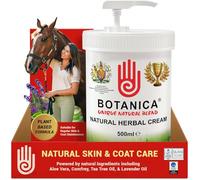 Botanica Herbal Cream | Horse Skin & Coat Cream | Equine Moisturizing Grooming Formula for Dry-Looking, Rough-Looking Areas | Aloe Vera, Tea Tree, Lavender & Comfrey | 500 ml