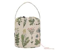 Botanica Vintage Crochet Hook Bag with Holes for Knitting Needles and Crochet Hooks, multi-coloured, 1 size