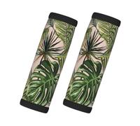 Botanical Abstract Design with Moon Cloud Plant, 2 Pcs Luggage Handle Wrap Grips, Comfort Soft Handle Covers Luggage Tag
