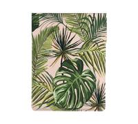 Botanical Abstract Design With Moon Cloud Plant, PU Leather Laptop Sleeve, Notebook Bag Laptop Case Sleeve Tablet Briefcase