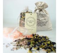 Botanical Bath Bag | Salt-Based Relaxation with Essential Oils | 1 Nylon Bath Bag (Lavender)