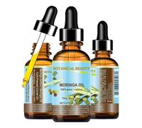 Botanical Beauty Moringa Oil for Face Body Hair 0.5 fl. oz.
