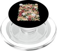 Botanical Black Pug Garden - Floral Dog Owner Pet Lover PopSockets PopGrip for MagSafe