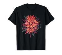 Botanical Bloom Orange Tropical Flower Cluster T-Shirt