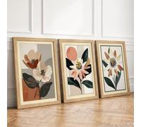 Botanical Bloom Trio Botanical Set of 3 Framed Wall Art Prints A2