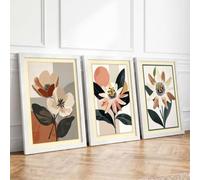Botanical Bloom Trio Botanical Set of 3 Framed Wall Art Prints A3