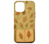 Botanical Book Sprouting Mushrooms & Autumn Leaves Art Case for iPhone 12 Pro Max