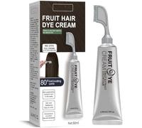 Botanical Color Boost Fruit Essence Hair Dye Comb, Natural Plant Fruit Hair Dye Cream, for Women Men