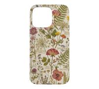 Botanical Cottagecore Floral Herbarium Wildflowers Case for iPhone 15 Pro Max