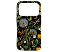 Botanical Dandelion Dragonfly Wildflowers Meadow Flowers Case for iPhone 17 Pro