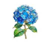 Botanical Enamel Pin Flower Lapel Pin Brooch Natural Ladies, 3 cm, Metal, No Gemstone