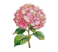 Botanical Enamel Pin Flower Lapel Pin Brooch Natural Ladies | Sturdy metal pin, various flower options, gold metal, floral vintage retro design, ideal as a gift