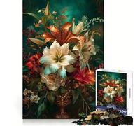 Botanical Extravagance Adult Jigsaw Puzzles 1000 Pieces Focus Ability Peaceful Escape Interlock Well Thoughtful Gift (38X52CM)