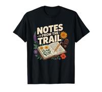 Botanical Field Notebook Sketch Wildflower Trail Notes T-Shirt