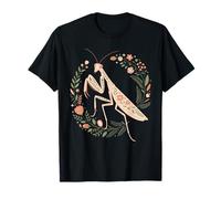 Botanical Floral Mantis Praying Mantis Bug Lover T-Shirt
