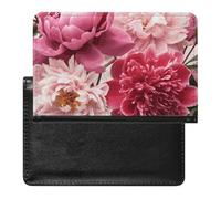 Botanical Floral Passport Holder with 3 Card Slots, Portable PU Leather Travel Wallet, Slim Protective Cover for Passport, ID, Credit Cards