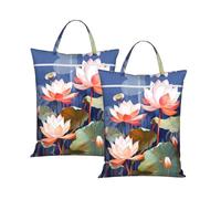 Botanical Floral Travel Laundry Bag with All-Over Print,Water-Resistant Twill Fabric,Smooth Zipper, Top Carry Handle,Hanging Loop,Large 58x46cm