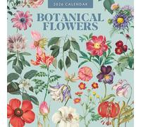Botanical Flowers - 2026 Square Wall Calendar - by Red Robin Publishing