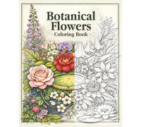 Botanical Flowers - Coloring Book