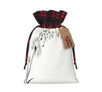 Botanical Flying Music Notes Drawstring Bags Gift Mailing Bags Wedding Christmas Storage Bag Fabric Gift Wrap Storage
