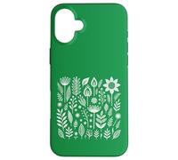 Botanical Folk Art Floral Vintage Nature Flowers Print Case for iPhone 16 Plus
