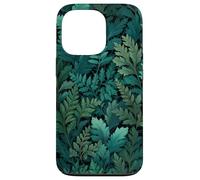 Botanical Forest Plan Pattern Dark Cottagecore Sage Green Case for iPhone 13 Pro