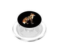 Botanical Fox Wild Animal Floral Design PopSockets PopGrip for MagSafe