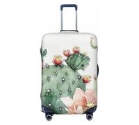 Botanical Garden Cactus Succulents Elastic Travel Luggage Cover Suitcase Protector, Print Suitcase Baggage Cover Anti-Scratch