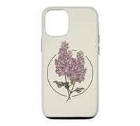 Botanical Graphic Wildflower Lilac Flower Case for iPhone 12/12 Pro