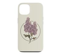 Botanical Graphic Wildflower Lilac Flower Case for iPhone 13