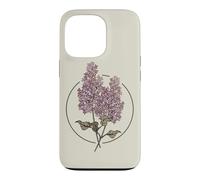 Botanical Graphic Wildflower Lilac Flower Case for iPhone 13 Pro