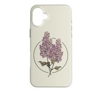 Botanical Graphic Wildflower Lilac Flower Case for iPhone 16 Plus