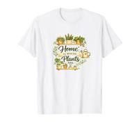 Botanical Houseplant Design Value Graphic T-Shirt, Men, White, S