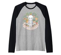 Botanical Humor Plants Not People Skeleton Gardener Raglan Baseball Tee