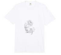Botanical Koi Fish Line Art Japanese Zen Comfort Colors Adult Heavyweight T-Shirt