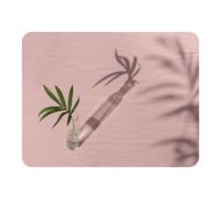 Botanical leaf on pink Designer Blanket Benjamin Tate Design Natural 120cm x 150cm
