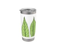 Botanical Leaves Green Graphic Tee Stainless Steel Insulated Tumbler