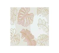 Botanical Leaves Line Art Watercolour Splash Back Benjamin Tate Design Natural One Size