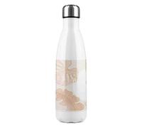 Botanical Leaves Line Art Watercolour Stainless Steel Bottle Benjamin Tate Design Natural One Size